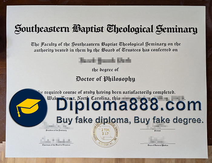 Southeastern Baptist Theological Seminary diploma