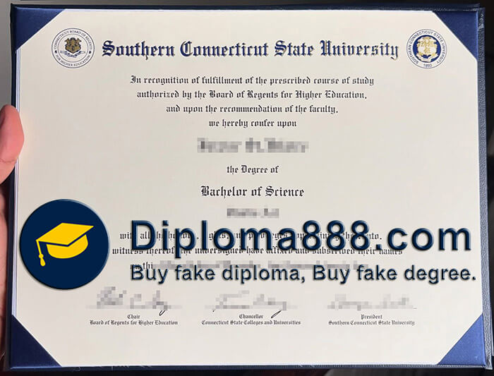 Southern Connecticut State University diploma
