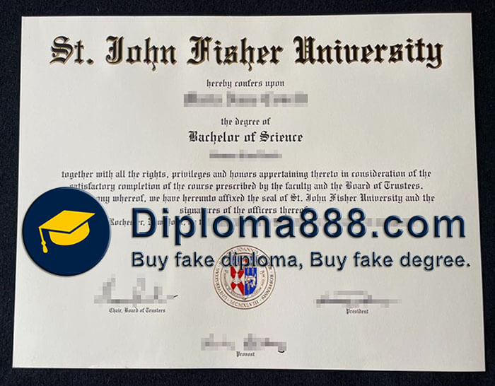 St John Fisher University diploma