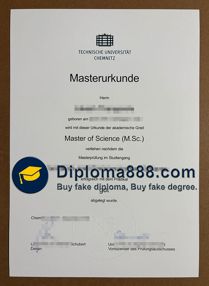 TU Chemnitz Urkunde