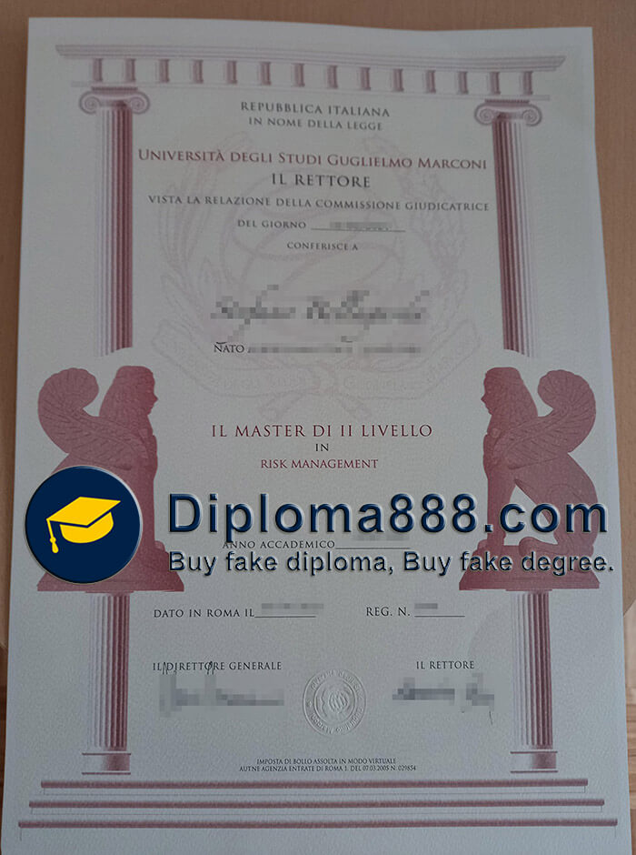 Università degli Studi Guglielmo Marconi degree