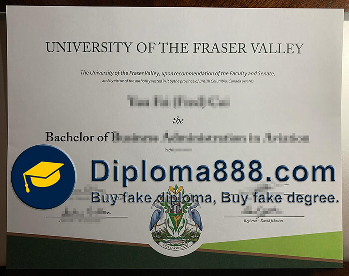 University of The Fraser Valley diploma