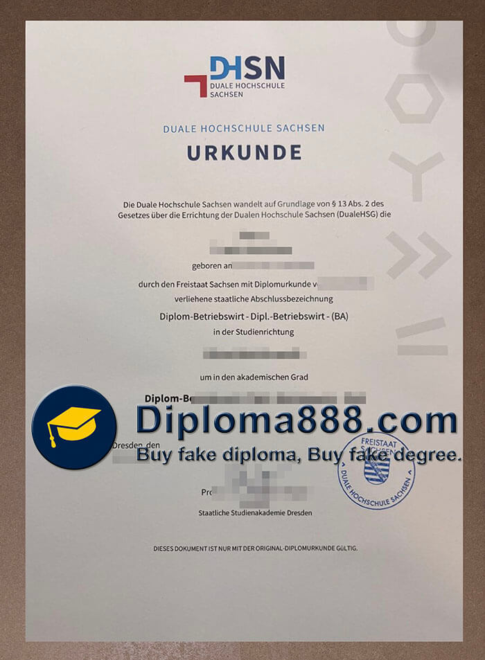 Duale Hochschule Sachsen Zeugnis