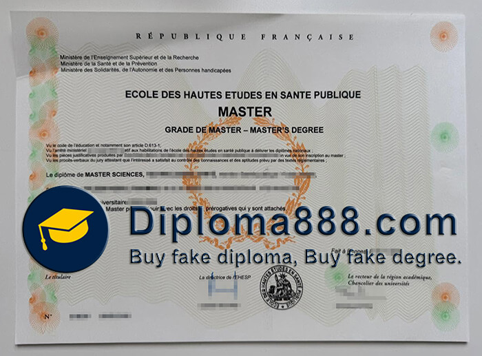 École des hautes études en santé publique diploma