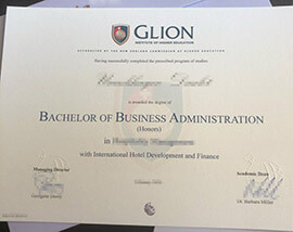 Get a copy of my Glion Institute of Higher Education degree.