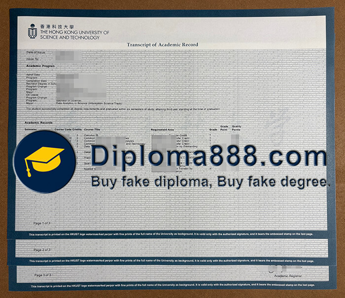 Hong Kong University of Science and Technology degree