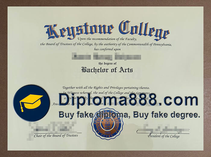Keystone College diploma