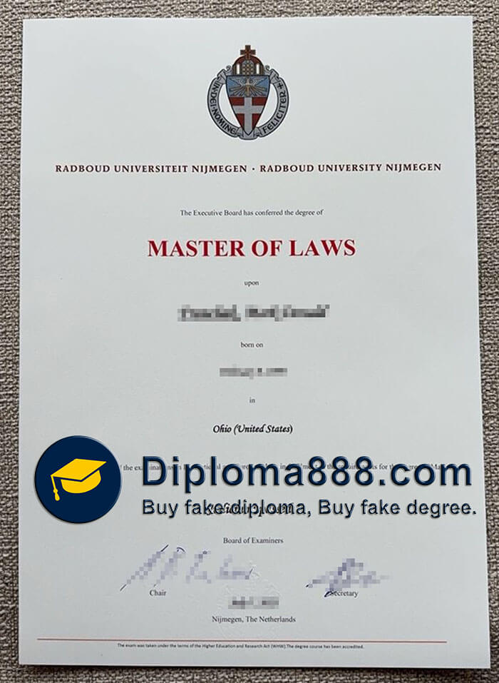 Radboud University degree