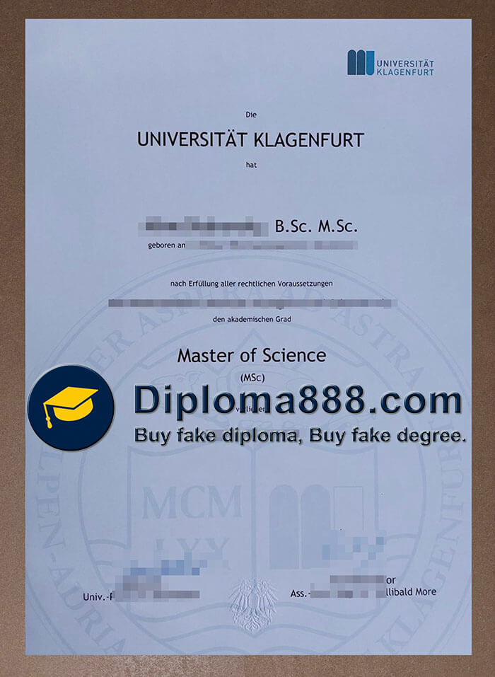 Universität Klagenfurt Zeugnis