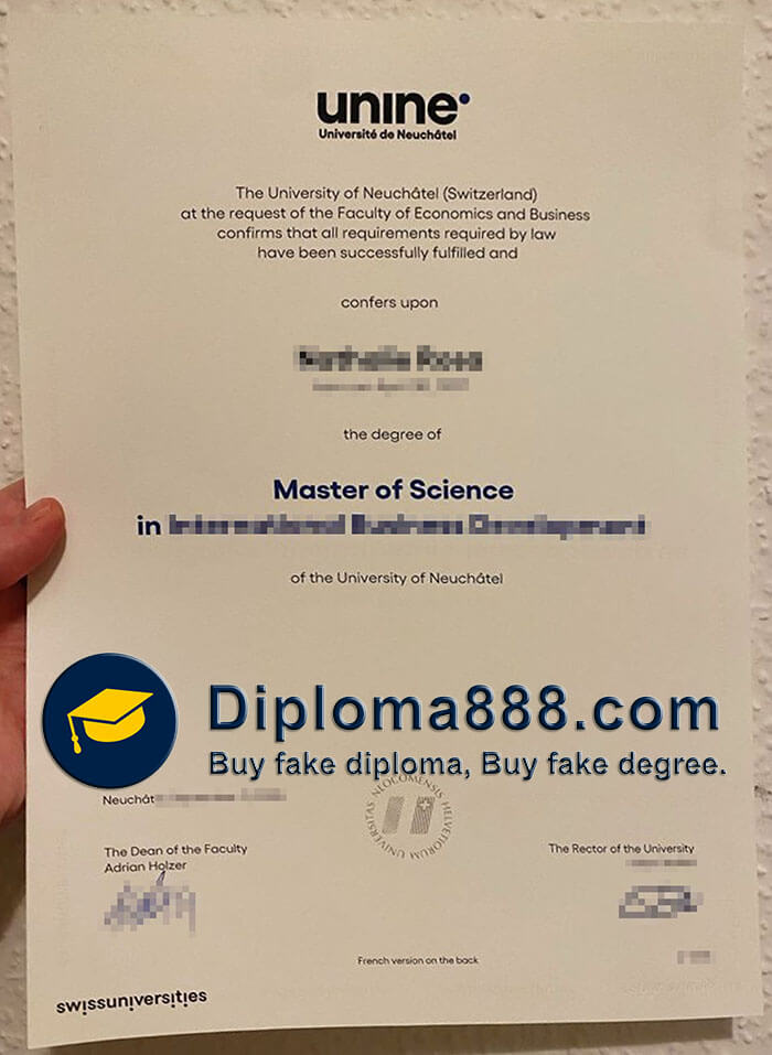Université de Neuchâtel diploma