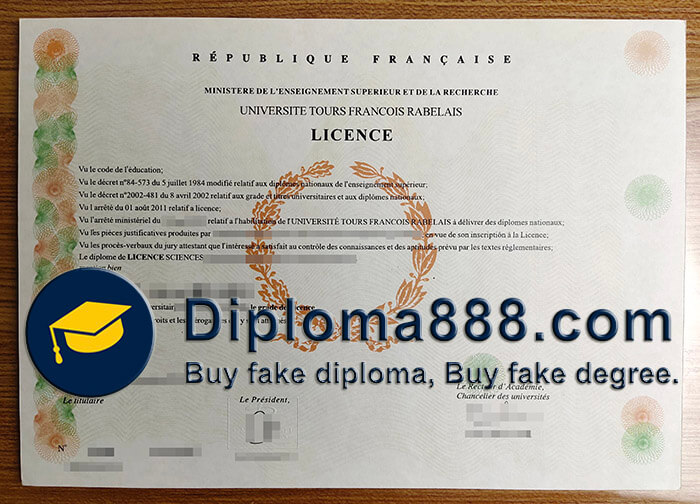 Université de Tours degree