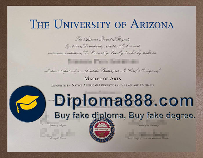 University of Arizona diploma
