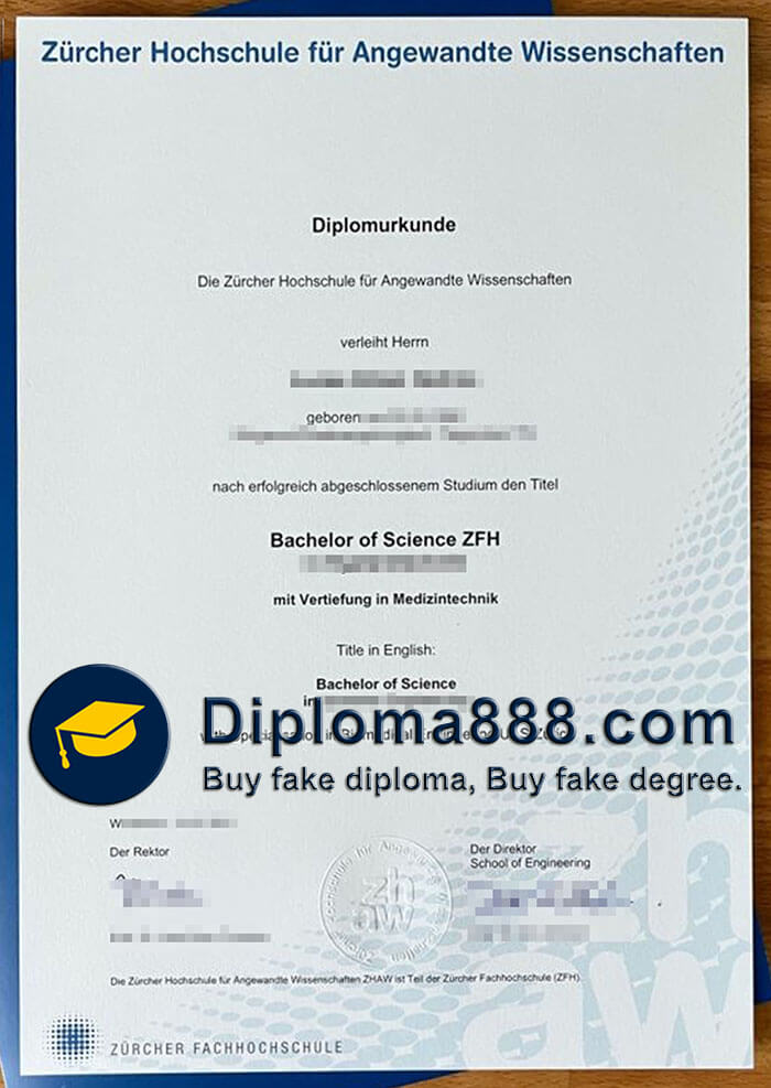 Zurich University of Applied Sciences degree