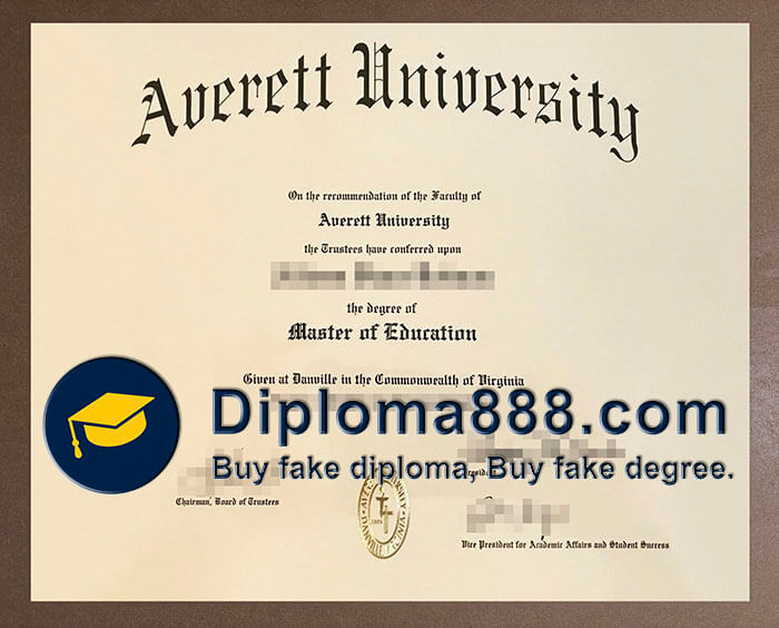 Averett University diploma