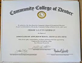 Common ways to order a Community College of Denver degree.