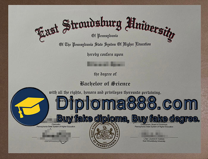 East Stroudsburg University diploma