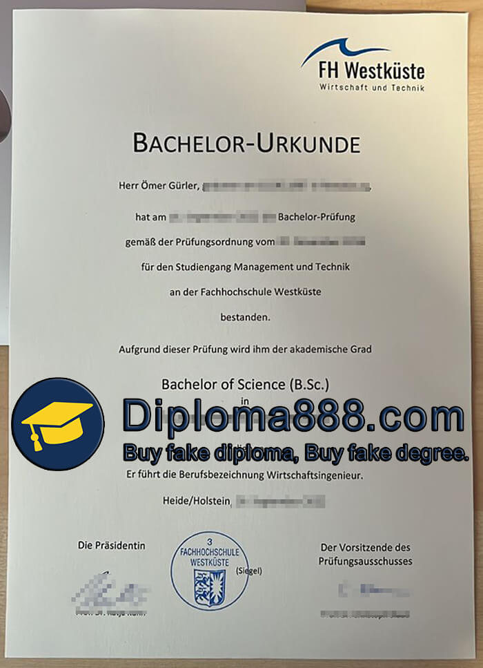 Fachhochschule Westküste Zeugnis