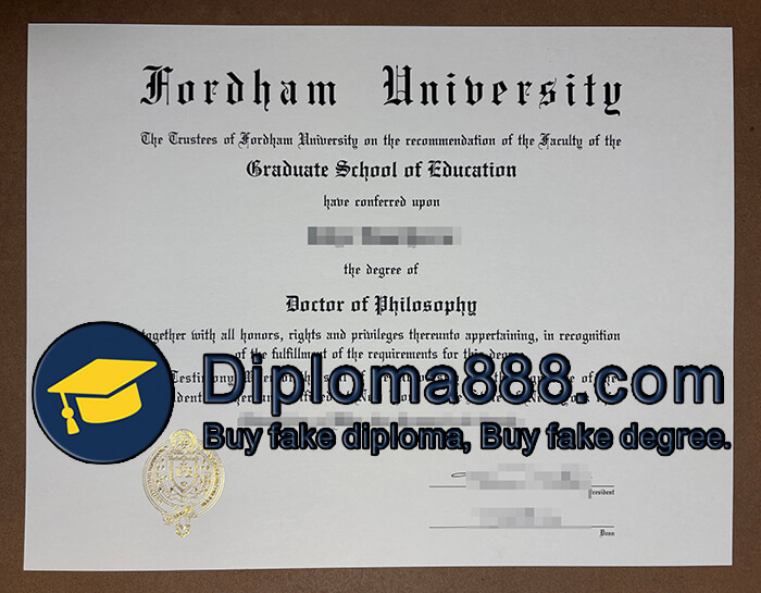 Fordham University degree