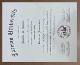 How to create a commemorative Furman University degree certificate