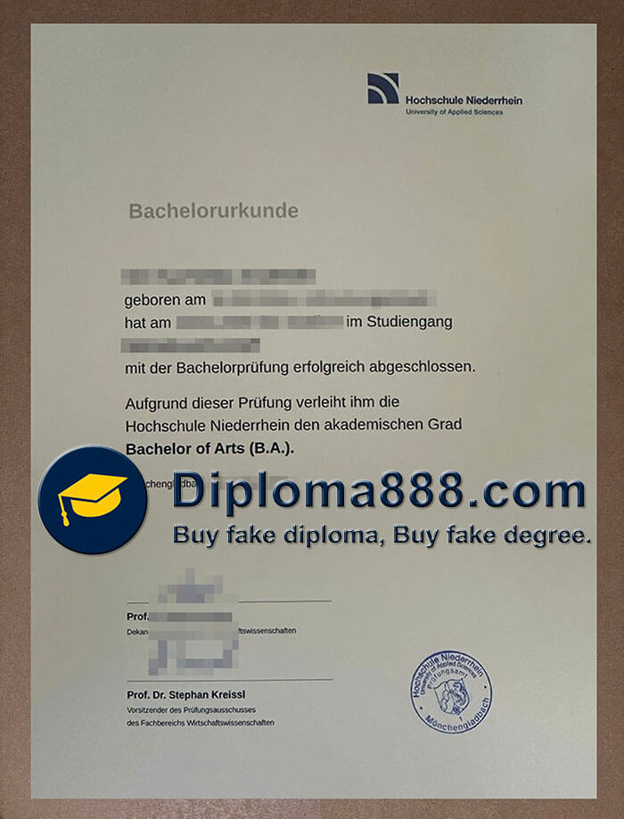 Hochschule Niederrhein Zeugnis