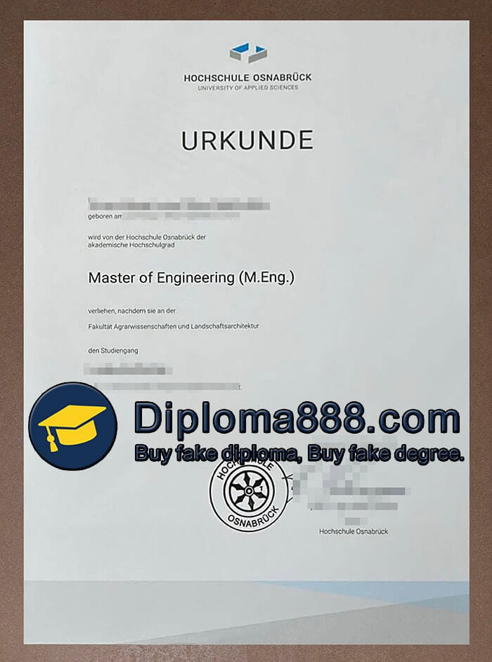 Hochschule Osnabrück Zeugnis
