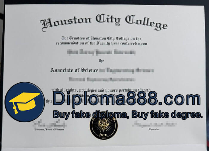 Houston City College diploma