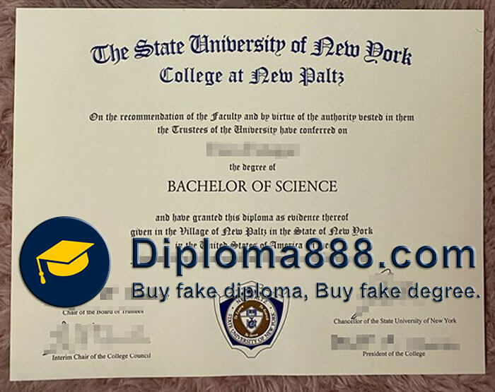 SUNY New Paltz diploma