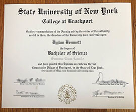 Selling a copy of SUNY Brockport degree certificate online
