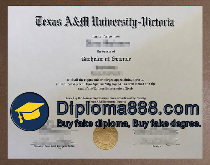 Texas A&M University Victoria diploma