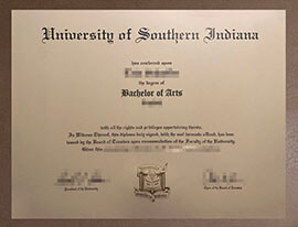 The steps to order a University of Southern Indiana degree.