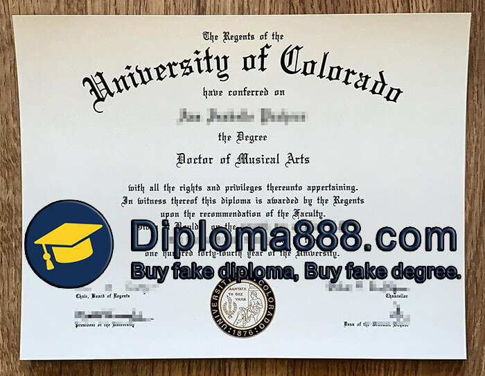 University of Colorado diploma