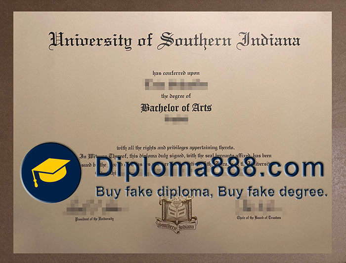 University of Southern Indiana diploma
