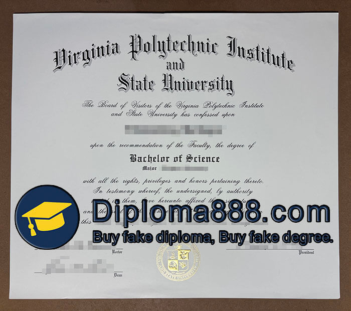 Virginia Tech certificate