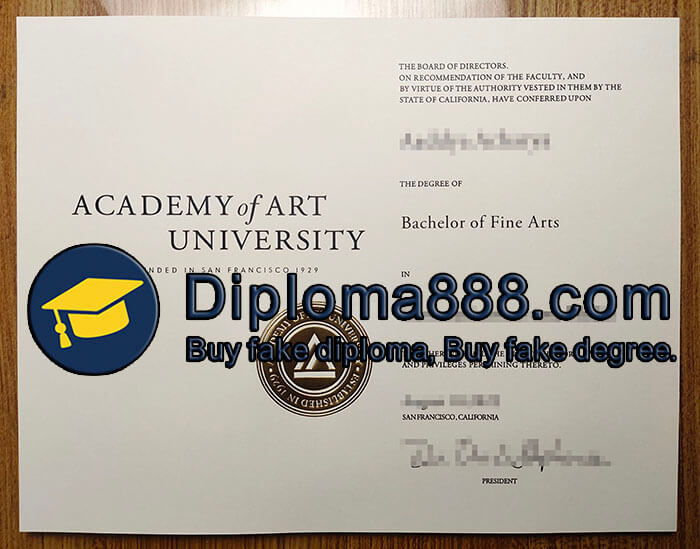 Academy of Art University diploma