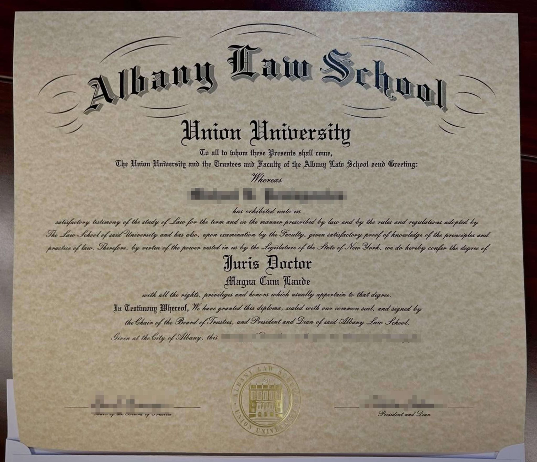 The Easiest Way to Copy Albany Law School degree Online