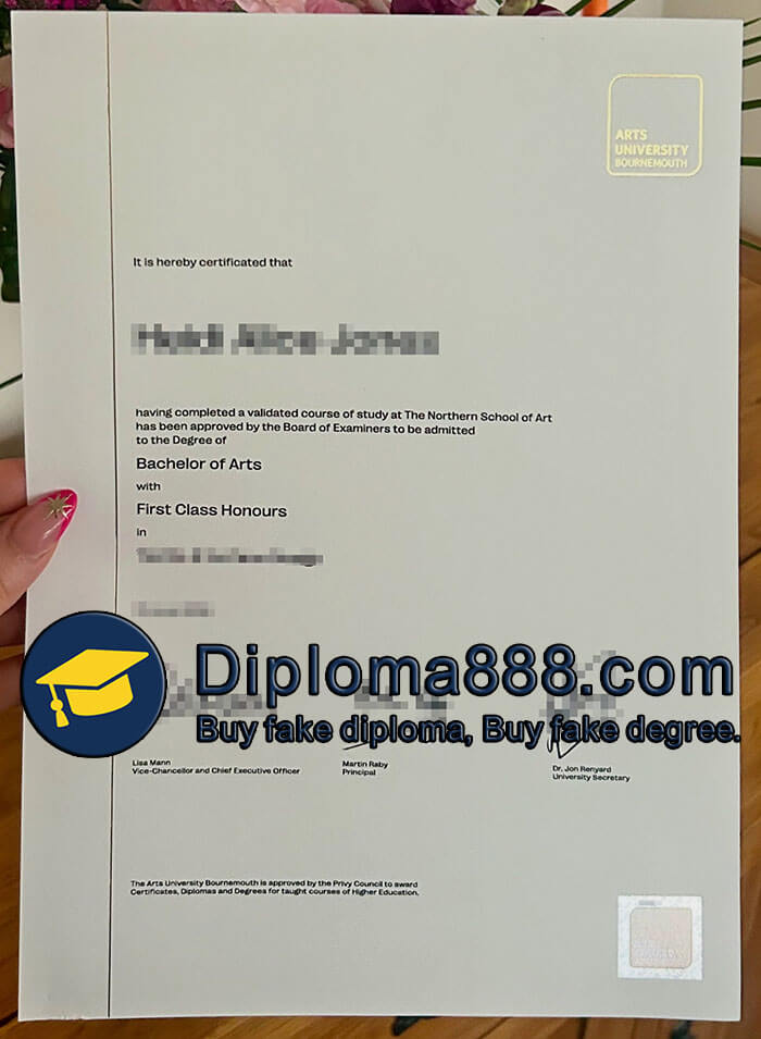 Arts University Bournemouth diploma