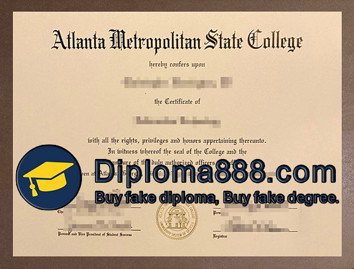 Atlanta Metropolitan State College diploma