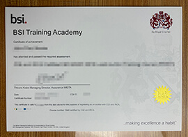 The Easiest Way to Copy BSI Training Academy certificate Online