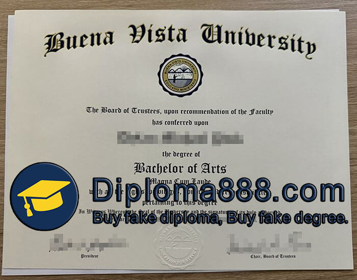 Buena Vista University diploma