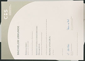 Order a Precision CBS International Business School Urkunde Copy