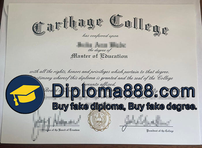 Carthage College diploma