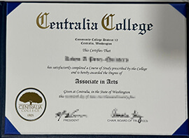 Where can I apply for a Centralia College degree certificate?