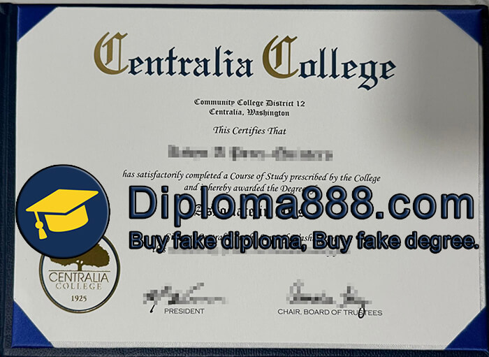 Centralia College diploma