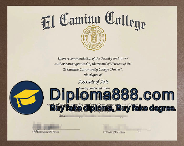 El Camino College diploma