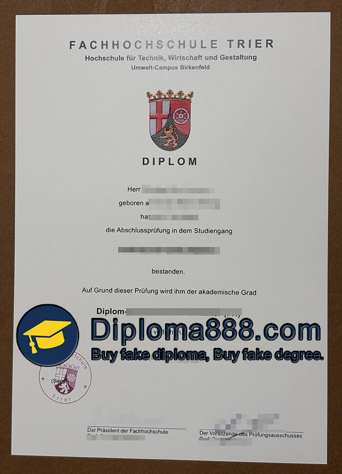 Fachhochschule Trier Urkunde