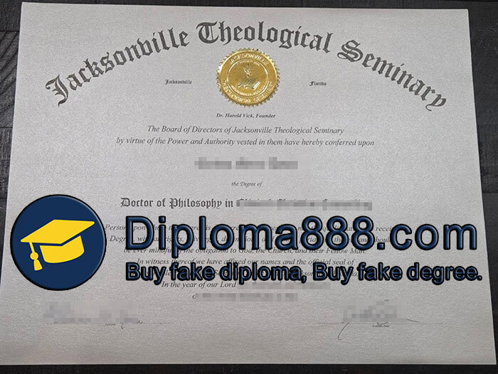 Jacksonville Theological Seminary diploma