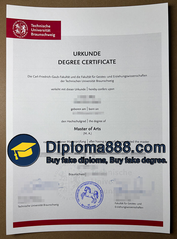 Technische Universität Braunschweig Urkunde