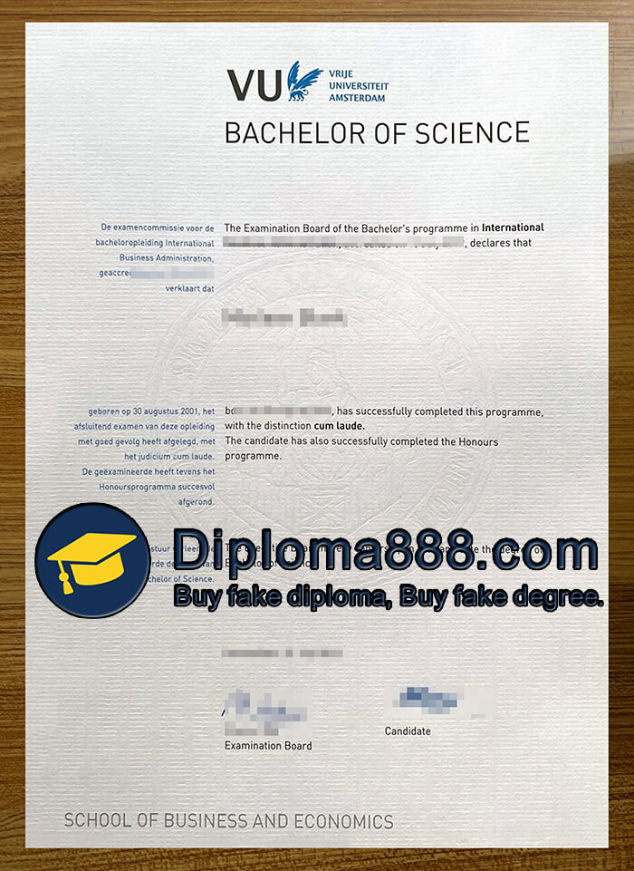 Vrije Universiteit Amsterdam degree