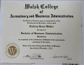 The Amazing way to obtain a Walsh College degree certificate.