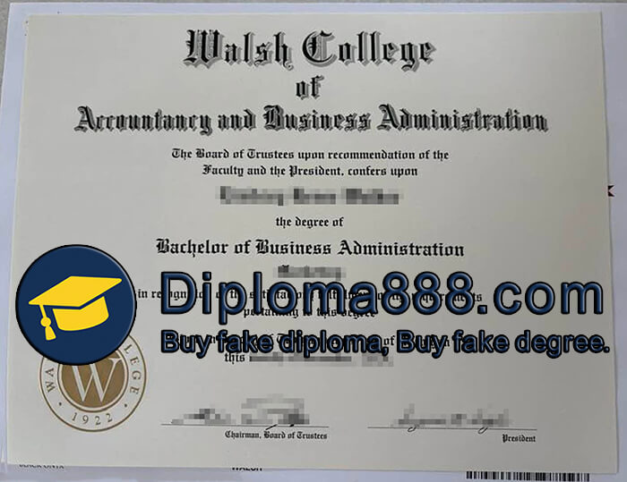 Walsh College diploma